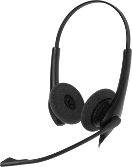 Наушники с микрофоном Jabra BIZ 1500 Duo черный 2.3м накладные USB оголовье (1559-0159) - купить недорого с доставкой в интернет-магазине