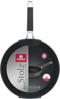 Сковорода Rondell Stolz RDA-1767 круглая 28см покрытие: Xylan Plus ручка несъемная (без крышки) серый - купить недорого с доставкой в интернет-магазине