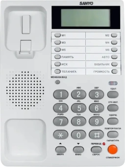 Телефон проводной Sanyo RA-S408W белый - купить недорого с доставкой в интернет-магазине