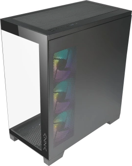 Корпус Azza Cove черный без БП ATX 6x120mm 2x140mm 1xUSB2.0 1xUSB3.0 audio bott PSU - купить недорого с доставкой в интернет-магазине