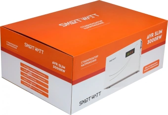 Стабилизатор напряжения Smartwatt AVR Slim 3000RW 3000ВА белый - купить недорого с доставкой в интернет-магазине