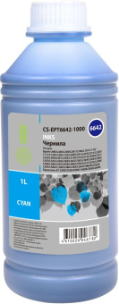 Чернила Cactus CS-EPT6642-1000 T6642 голубой 1000мл для Epson L100/L110/L120/L132/L200/L210/L222/L300/L312/L350/L355/L362/L366/L456/L550/L555/L566/L1300 - купить недорого с доставкой в интернет-магазине