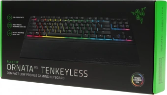 Клавиатура Razer Ornata V3 Tenkeyless механическая черный USB Multimedia for gamer LED (подставка для запястий) (RZ03-04881600-R3R1) - купить недорого с доставкой в интернет-магазине