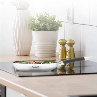 Сковорода Rondell Prime RDS-1678 круглая 28см покрытие: Eclipse ручка несъемная (без крышки) стальной - купить недорого с доставкой в интернет-магазине