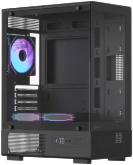 Корпус Formula Crystal Z1CM Plus AR v2 черный без БП mATX 5x120mm 1xUSB3.0 audio bott PSU - купить недорого с доставкой в интернет-магазине