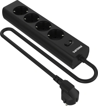Сетевой фильтр Philips CHP2145BB/51 3м (4 розетки) черный (коробка) - купить недорого с доставкой в интернет-магазине