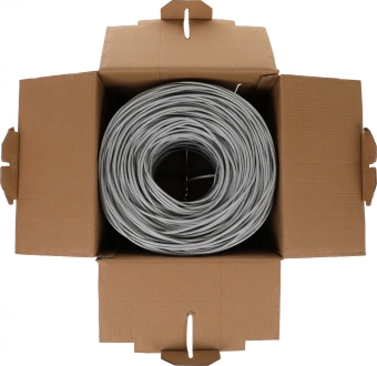 Кабель сетевой Buro BU-CCA-051 UTP 4 пары cat.5E solid 0.51мм CCA 305м серый - купить недорого с доставкой в интернет-магазине