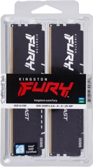 Память DDR5 2x16GB 5200MHz Kingston KF552C40BBK2-32 Fury Beast RTL Gaming PC5-41600 CL40 DIMM 288-pin 1.25В kit single rank с радиатором Ret - купить недорого с доставкой в интернет-магазине
