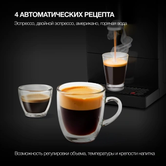 Кофемашина Hyundai HAM-4402 1350Вт черный - купить недорого с доставкой в интернет-магазине