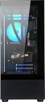 Корпус Formula Crystal Z1 черный без БП ATX 3x120mm 2xUSB2.0 1xUSB3.0 audio bott PSU - купить недорого с доставкой в интернет-магазине