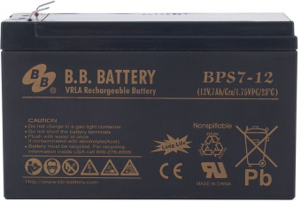 Батарея для ИБП BB BPS 7-12 12В 7Ач - купить недорого с доставкой в интернет-магазине
