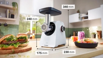Мясорубка Bosch MFWS420W 1900Вт белый - купить недорого с доставкой в интернет-магазине