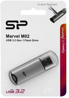 Флеш Диск Silicon Power 16GB Marvel M02 SP016GBUF3M02V1S USB3.0 серебристый - купить недорого с доставкой в интернет-магазине
