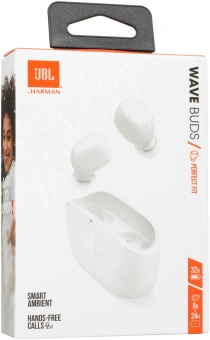 Гарнитура внутриканальные JBL Wave Buds белый беспроводные bluetooth в ушной раковине (JBLWBUDSWHT) - купить недорого с доставкой в интернет-магазине