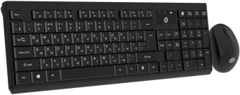 Клавиатура + мышь Оклик S269W клав:черный мышь:черный USB беспроводная slim Multimedia (2070303) - купить недорого с доставкой в интернет-магазине