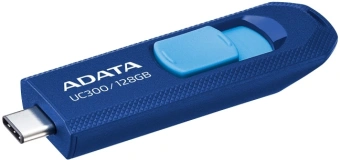 Флеш Диск A-Data 128GB Type-C UC300 ACHO-UC300-128G-RNB/BU USB3.2 синий/голубой - купить недорого с доставкой в интернет-магазине