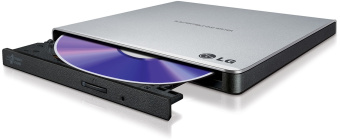 Привод DVD-RW LG GP57ES40 серебристый USB внешний oem - купить недорого с доставкой в интернет-магазине