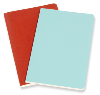 Блокнот Moleskine VOLANT QP713F16B24 Pocket 90x140мм 80стр. нелинованный мягкая обложка оранжевый/голубой (2шт) - купить недорого с доставкой в интернет-магазине