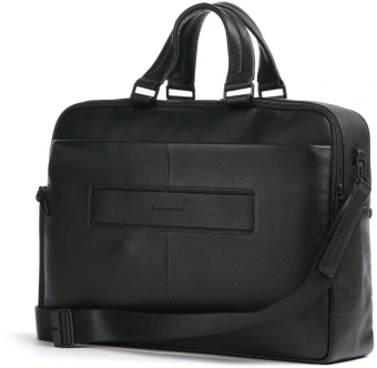 Деловая сумка мужская Piquadro Russel CA6026W137/N с отделением для ноутбука 15.6" черная натур.кожа - купить недорого с доставкой в интернет-магазине