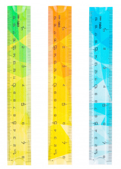 Линейка Deli EH650 пластик дл.20см ассорти гибкая/двухсторонняя шкала - купить недорого с доставкой в интернет-магазине