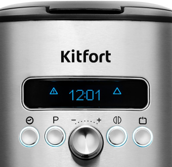 Кофеварка капельная Kitfort KT-767 1035Вт нержавеющая сталь - купить недорого с доставкой в интернет-магазине