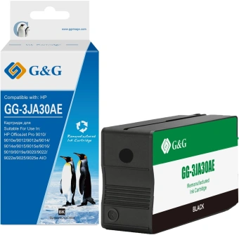 Картридж струйный G&G GG-3JA30AE 963XL черный (58мл) для HP OfficeJet Pro 9010/9010e/9012/9012e/9014/9014e/9015/9015e/9016/9019/9019e/9020/9022/9022e/9025/9025e AIO - купить недорого с доставкой в интернет-магазине