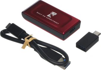 Накопитель SSD Kingston USB3.2 Gen2 1TB SXS1000R/1000GA XS1000 красный - купить недорого с доставкой в интернет-магазине