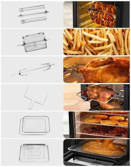 Аэрогриль Kitfort КТ-2236 1800Вт черный - купить недорого с доставкой в интернет-магазине