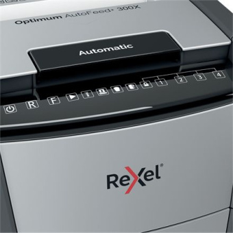 Шредер Rexel Optimum AutoFeed 300X черный с автоподачей (секр.P-4) фрагменты 300лист. 60лтр. скрепки скобы пл.карты - купить недорого с доставкой в интернет-магазине