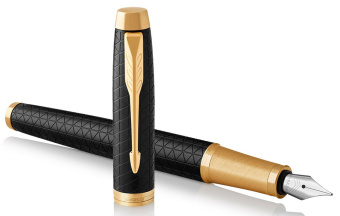 Ручка перьев. Parker IM Premium F323 (CW1931646) Black GT F сталь нержавеющая подар.кор. - купить недорого с доставкой в интернет-магазине
