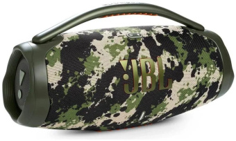 Колонка порт. JBL Boombox 3 камуфляж 180W 2.1 BT/USB 10000mAh (JBLBOOMBOX3SQUAD(EP/UK/AM)) - купить недорого с доставкой в интернет-магазине
