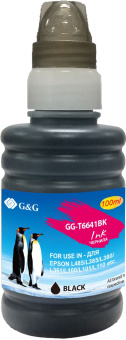 Чернила G&G GG-T6641BK черный 100мл для Epson L100, L110, L120, L130, L132, L210, L222 - купить недорого с доставкой в интернет-магазине