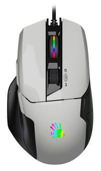 Мышь A4Tech Bloody W70 Max белый/черный оптическая 10000dpi USB 10but (W70 MAX (PANDA WHITE)) - купить недорого с доставкой в интернет-магазине