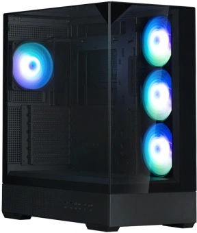 Корпус Zalman P40 Prism Plus черный без БП ATX 8x120mm 2xUSB3.0 audio bott PSU - купить недорого с доставкой в интернет-магазине