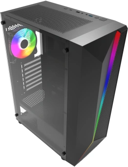 Корпус Bloody BD-CC106F черный без БП ATX 4x120mm 1xUSB2.0 1xUSB3.0 audio bott PSU - купить недорого с доставкой в интернет-магазине
