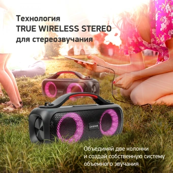 Колонка порт. Digma D-PS1531 черный/черный 40W 2.0 BT 10м 3000mAh (SP1531B) - купить недорого с доставкой в интернет-магазине