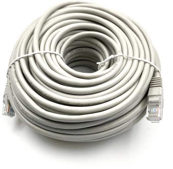Патч-корд Buro UTP-5E-30M-G-LSZH UTP cat.5E 30м серый RJ-45 (m)-RJ-45 (m) - купить недорого с доставкой в интернет-магазине