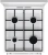 Плита Газовая Gorenje GG5A14WJ белый (металлическая крышка) реш.сталь - купить недорого с доставкой в интернет-магазине