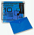 Конверт на кнопке Бюрократ Economy -PK100BLU A4 пластик 0.10мм синий