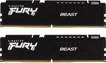 Память DDR5 2x16GB 5600MHz Kingston KF556C40BBK2-32 Fury Beast RTL Gaming PC5-44800 CL40 DIMM 288-pin 1.25В single rank с радиатором Ret - купить недорого с доставкой в интернет-магазине