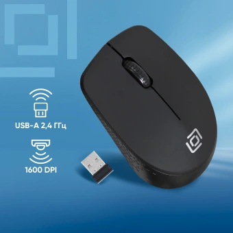 Мышь Оклик 486MW черный оптическая 1600dpi беспров. USB для ноутбука 3but (1196555) - купить недорого с доставкой в интернет-магазине