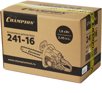 Бензопила Champion A241-16 1800Вт 2.45л.с. дл.шины:16" (40cm) - купить недорого с доставкой в интернет-магазине