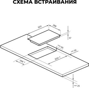 Индукционная варочная поверхность Lex EVI 321A BL черный - купить недорого с доставкой в интернет-магазине