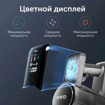 Пылесос ручной Red Solution V3080 450Вт серый - купить недорого с доставкой в интернет-магазине