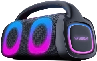 Колонка порт. Hyundai H-PS1027 черный 80W 2.0 BT 10м 3600mAh - купить недорого с доставкой в интернет-магазине