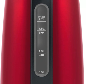 Чайник электрический Bosch TWK3P424 1.7л. 2400Вт красный корпус: нерж.сталь/пластик - купить недорого с доставкой в интернет-магазине
