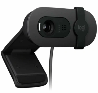 Камера Web Logitech Brio 105 графитовый 2Mpix (1920x1080) USB2.0 с микрофоном для ноутбука (960-001590) - купить недорого с доставкой в интернет-магазине