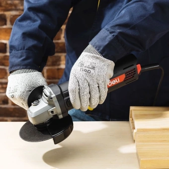 Углошлифовальная машина Deli DE-JM125-2E 790Вт 12000об/мин рез.шпин.:M14 d=115/125мм - купить недорого с доставкой в интернет-магазине