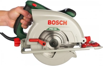 Циркулярная пила (дисковая) Bosch PKS 55 1200Вт (ручная) D диска.:160мм (0603500020) - купить недорого с доставкой в интернет-магазине