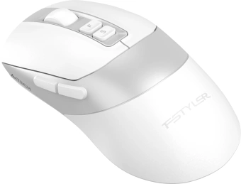 Мышь A4Tech Fstyler FB50CS Plus белый оптическая 3200dpi silent беспров. BT/Radio USB 7but - купить недорого с доставкой в интернет-магазине